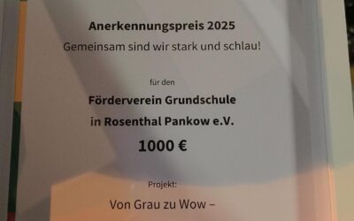 Auszeichnung für Schülerclubprojekt: „Von Grau zu Wow – Wir gestalten unsere Schule“