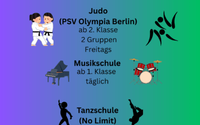 Externe Angebote für Schülerinnen und Schüler